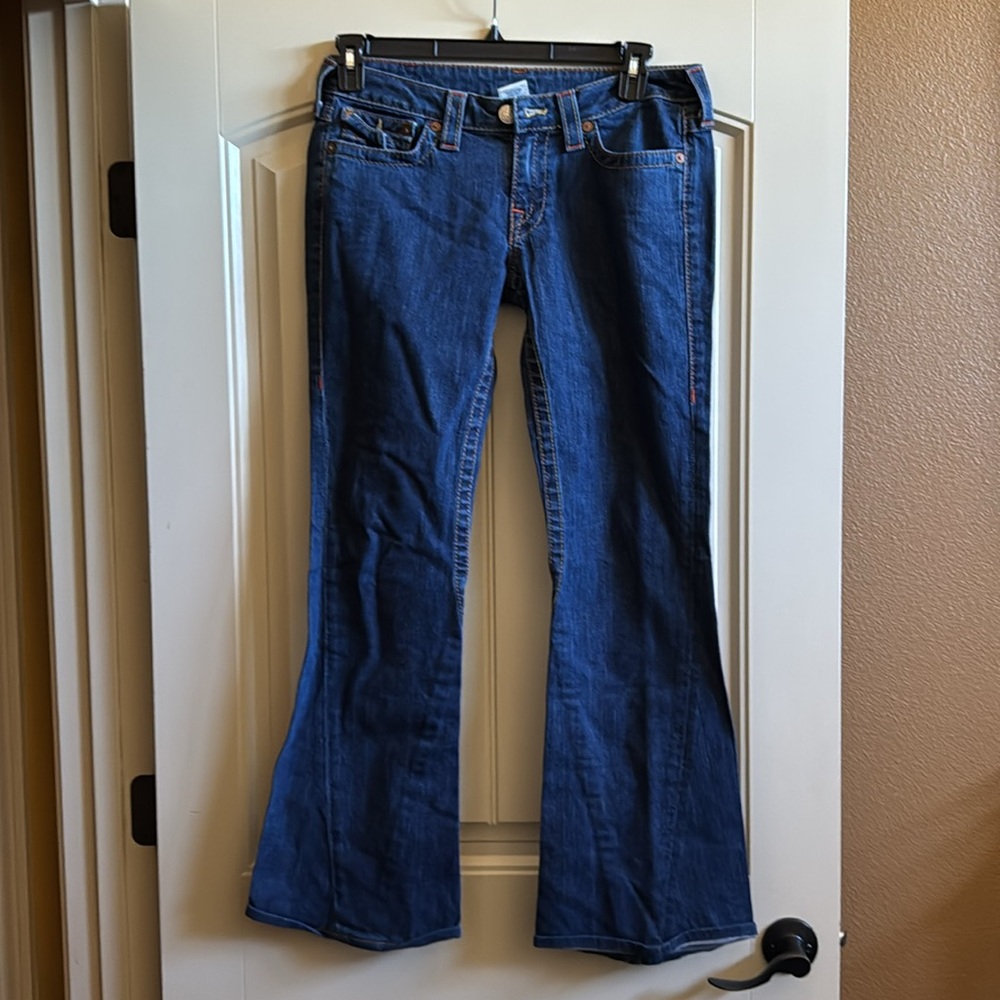 VTG Women's True Religion jeans SZ 30 Twisted Bellbottom Style - Picture 4 of 11